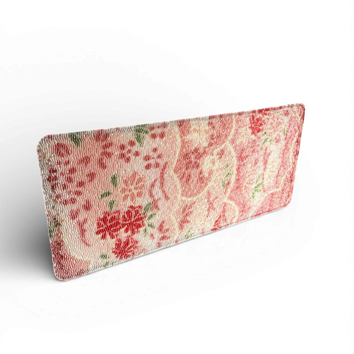 Japanese Chirimen Cloud and Flower Pattern No-Crease Hair Clip for Bangs, Made in Japan, 7 Shapes and 5 Colors