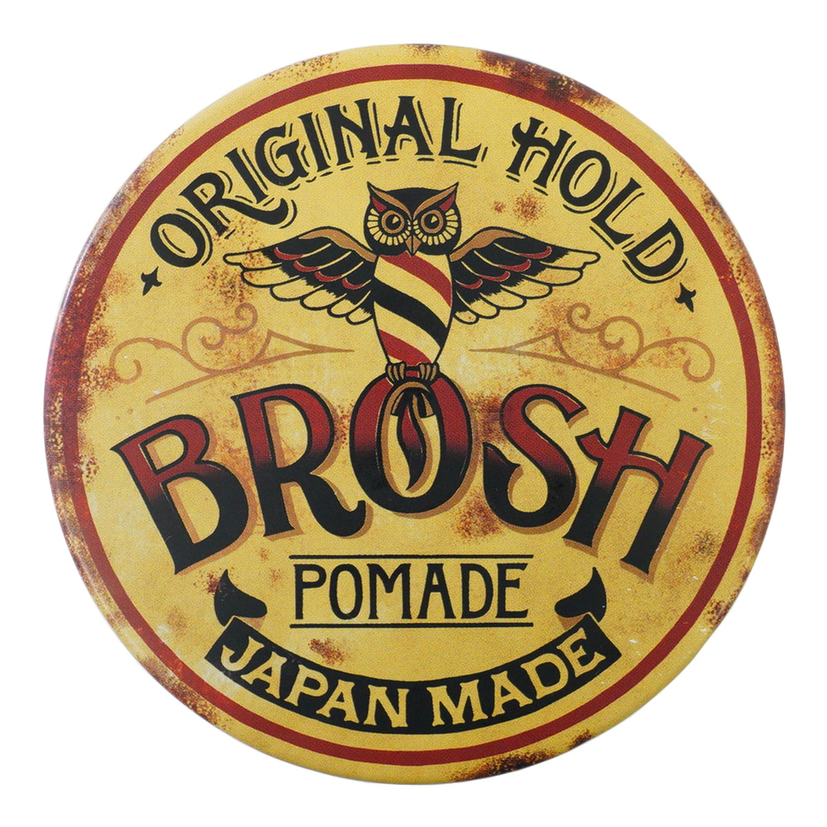 Brosh Original Hold Pomade, Medium Hold Glossy Hair Styling Pomade with Amber Spicy Scent, 115 g or 40 g Tin