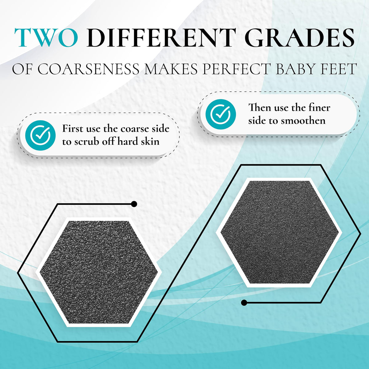 Aogi Pedicure Foot File, Two-Grade Washable Foot Rasp for Hard Skin and Calluses, Black, with Original Pouch, 21.6 cm