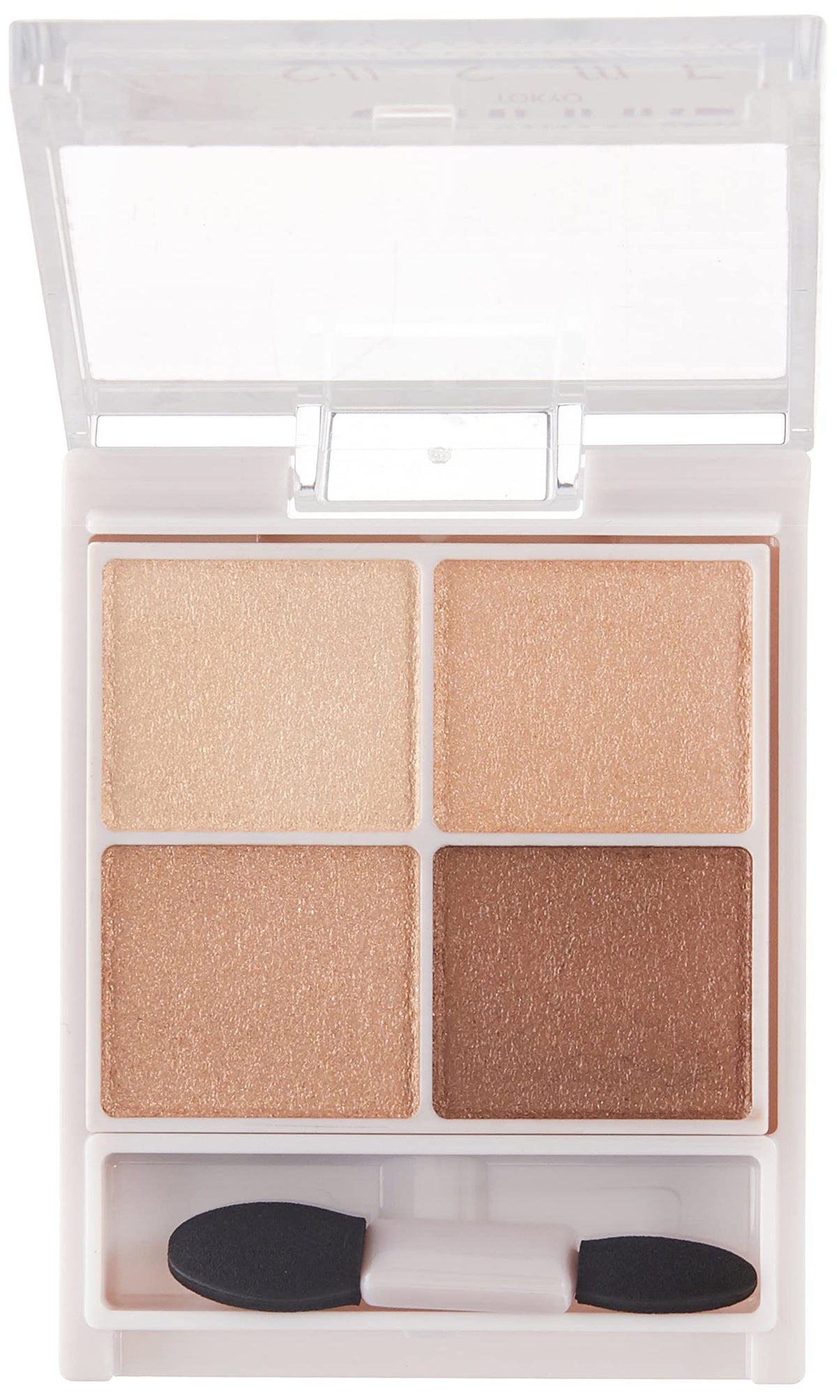 Canmake Silky Souffle Eyes, Glossy Pearl Four-Colour Eyeshadow Palette with Beauty-Serum Ingredients and a Double-Ended Tip, 4.8 g