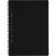 KOKUYO Soft Ring Business Notebook, 70 Sheets with Soft D-Shaped Olefin Rings and Black PP Cover, A5, Semi-B5 or A4, 5 mm Grid, 6 mm B-Rule or Plain