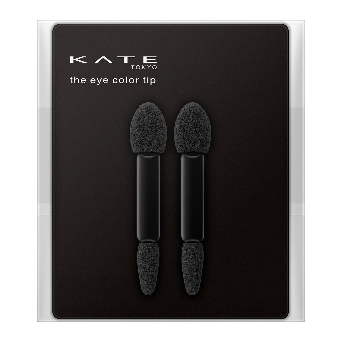 Kate The Eye Color Tip, Two Double-Ended Black Sponge Eyeshadow Applicators for Colour and Texture Play