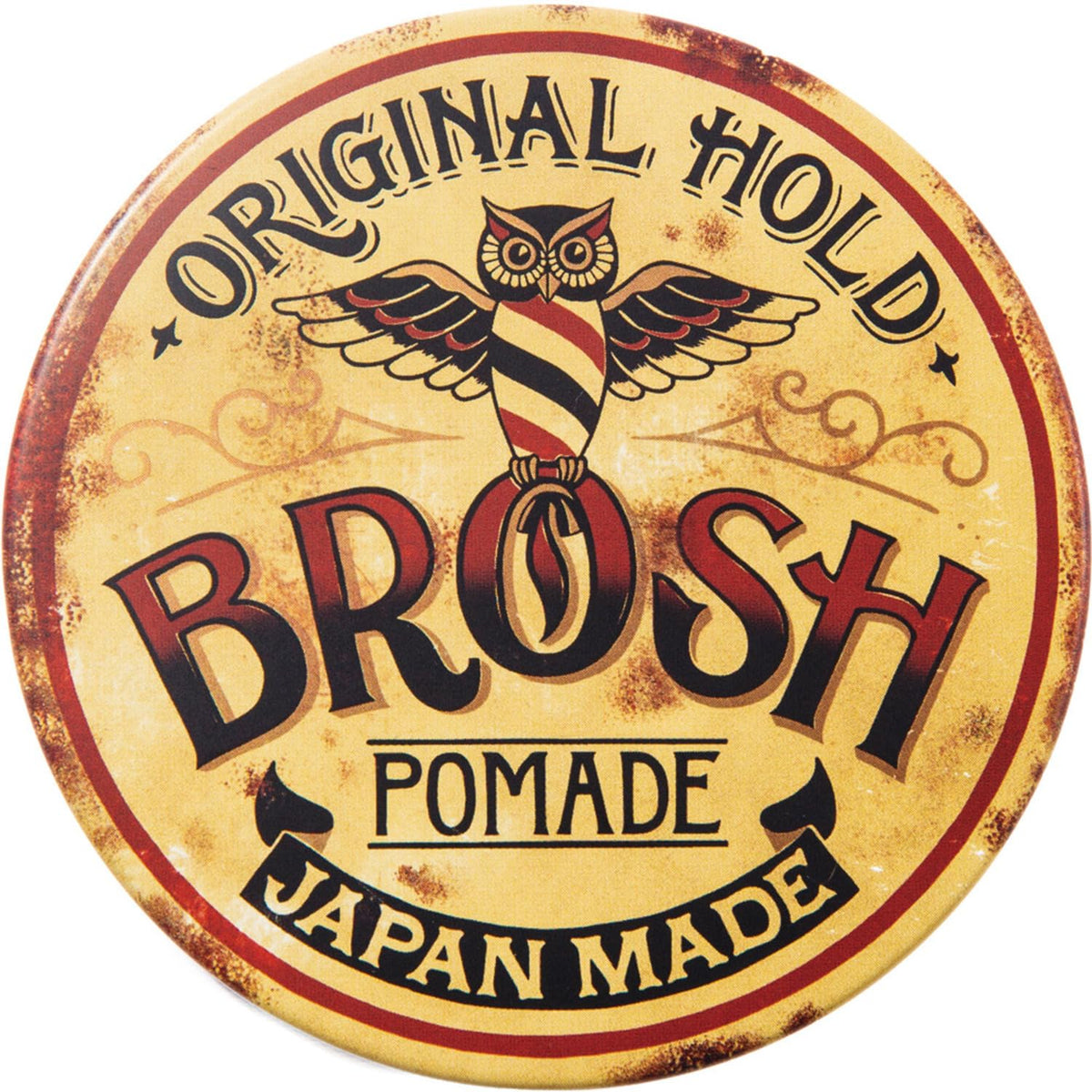 Brosh Original Hold Pomade, Medium Hold Glossy Hair Styling Pomade with Amber Spicy Scent, 115 g or 40 g Tin