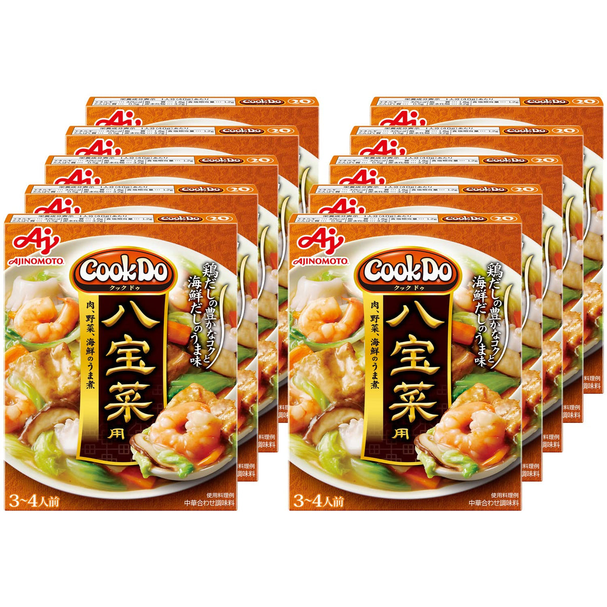 Cook Do Happosai Sauce For Chinese Stewed Vegetables, 140 g x 10 Boxes