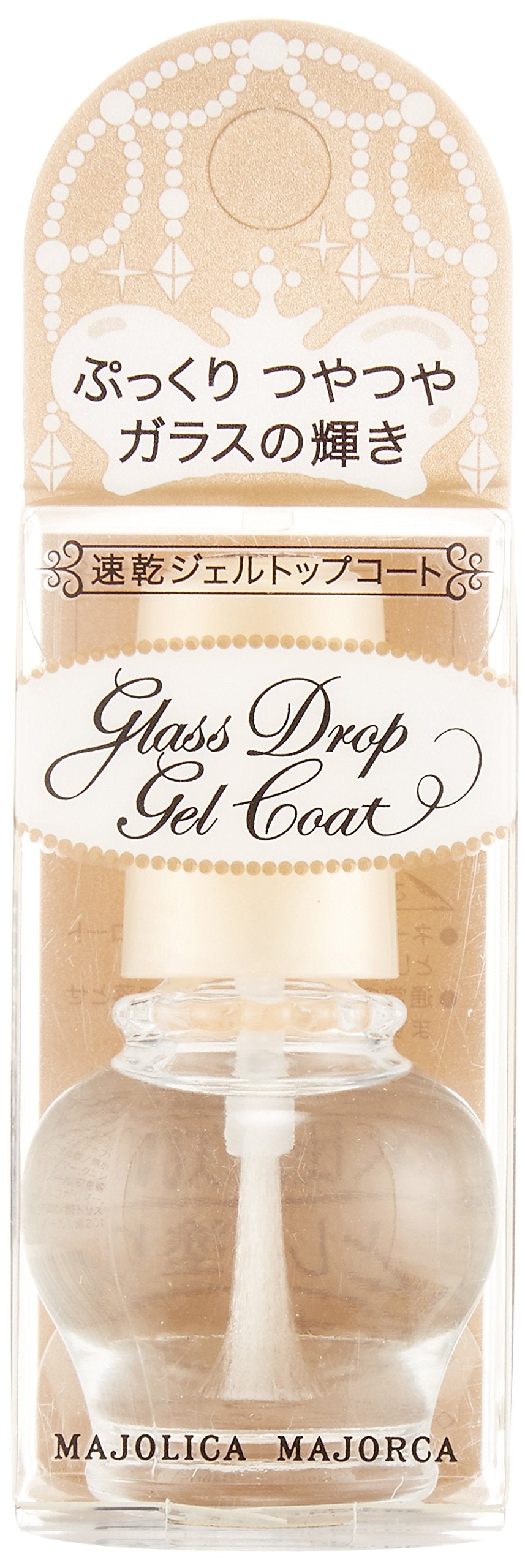 MAJOLICA MAJORCA Glass Drop Gel Coat — Quick-Dry Gel-Look Top Coat, 9ml
