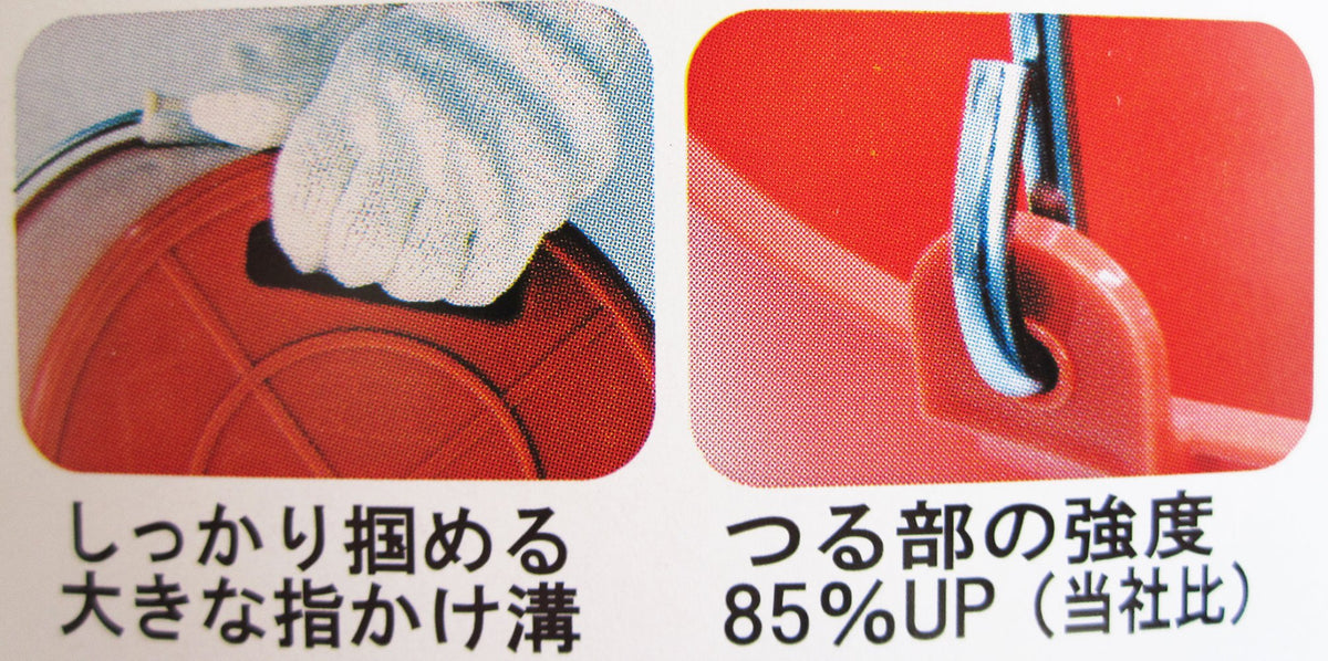 Tanakabun Kinzoku Clear Flex Bucket — Wire-Through-Ring Handle