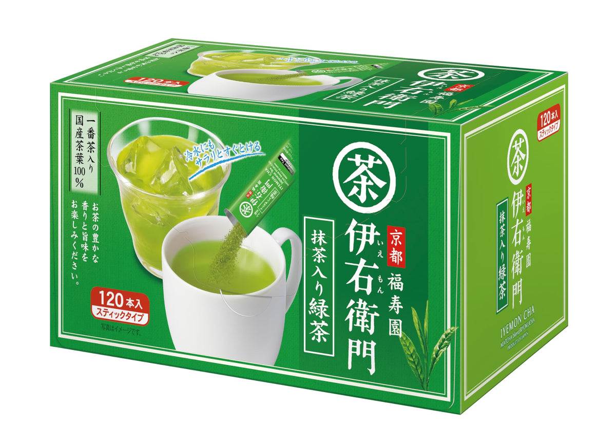 Iyemon Instant Green Tea With Matcha, 120 Sticks