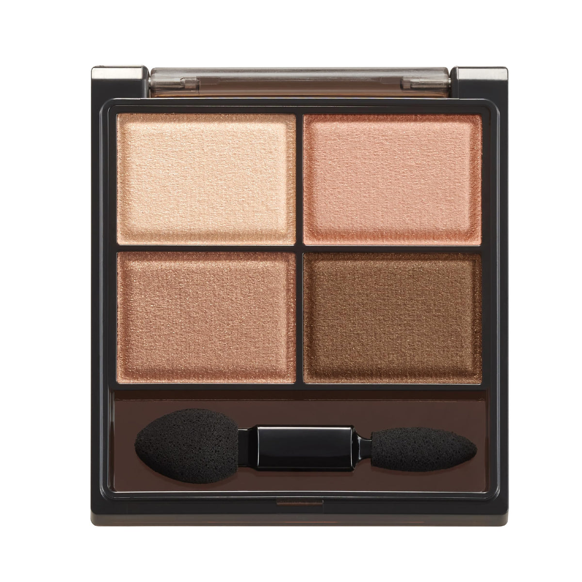 Excel Skinny Rich Shadow N SK03 Royal Brown, Four-Colour Brown Eyeshadow Palette 5.1 g with Applicator Tip