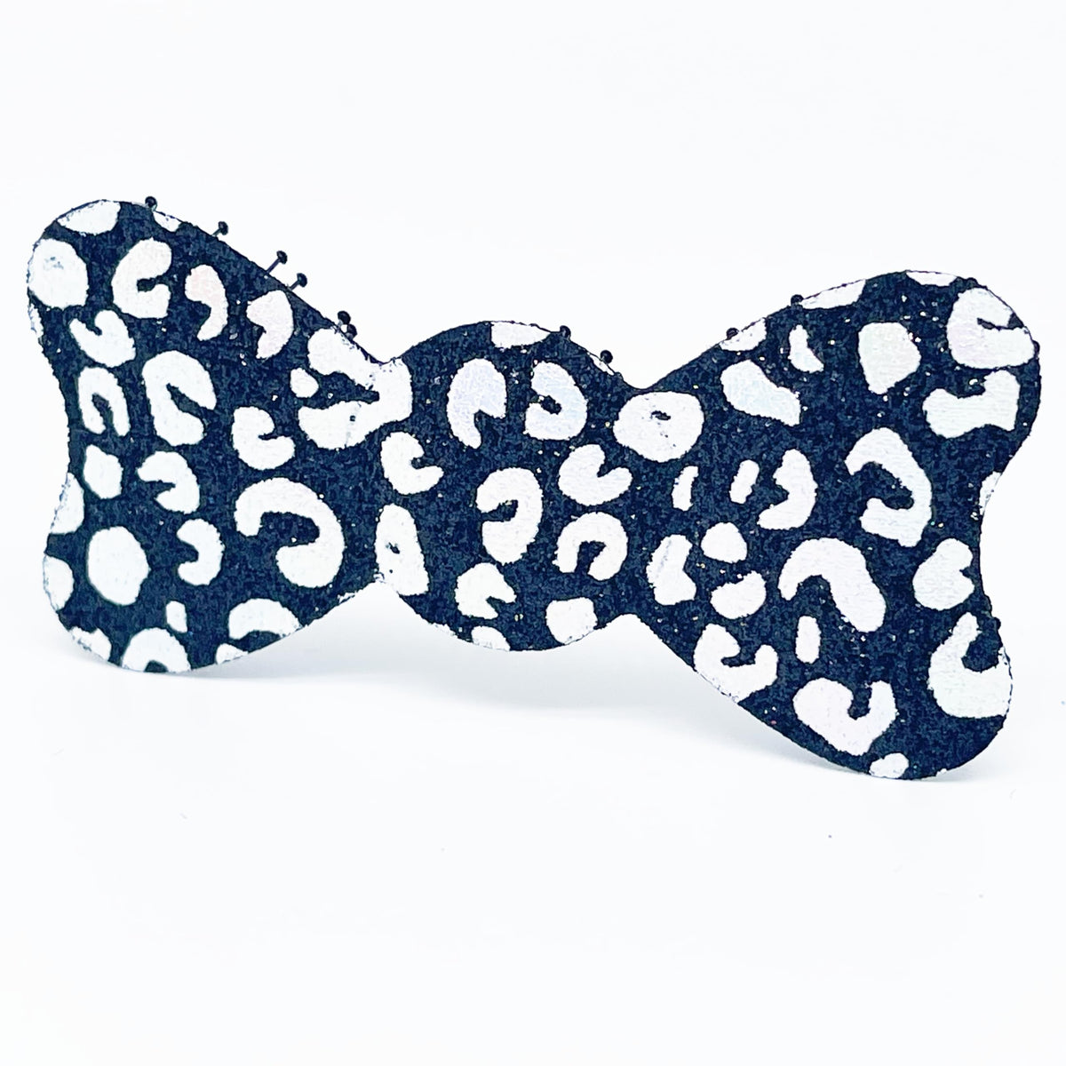 Glitter No-Crease Hair Clip for Bangs, Made in Japan, Cross, Mini Oval, Teardrop and Ribbon Shapes in Many Colors