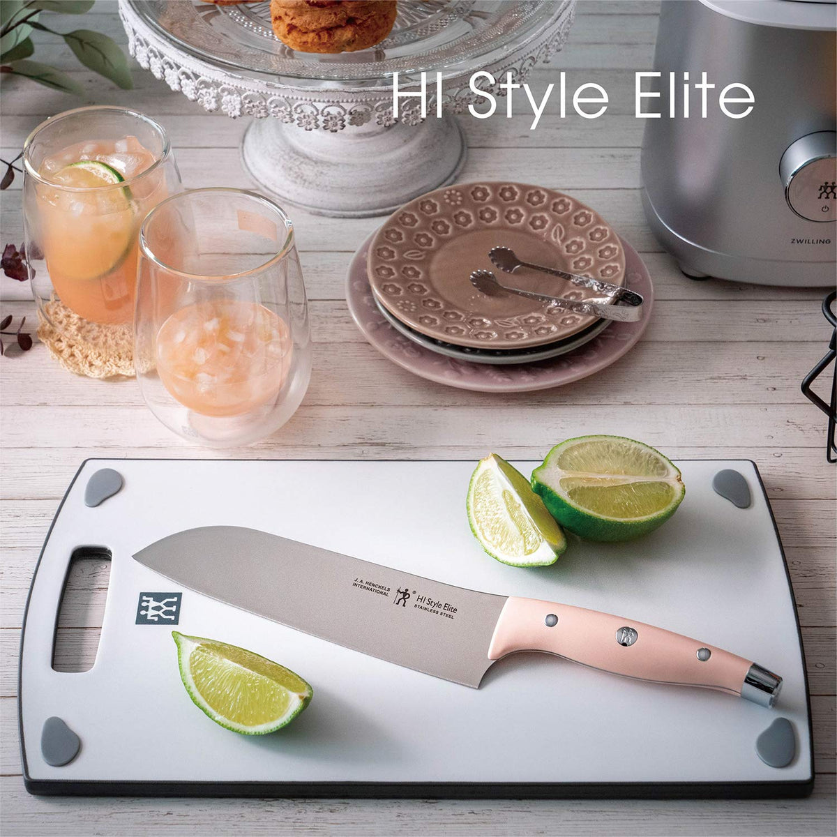 Henckels HI Style Elite Santoku Knife 180 mm, 5 Handle Colours