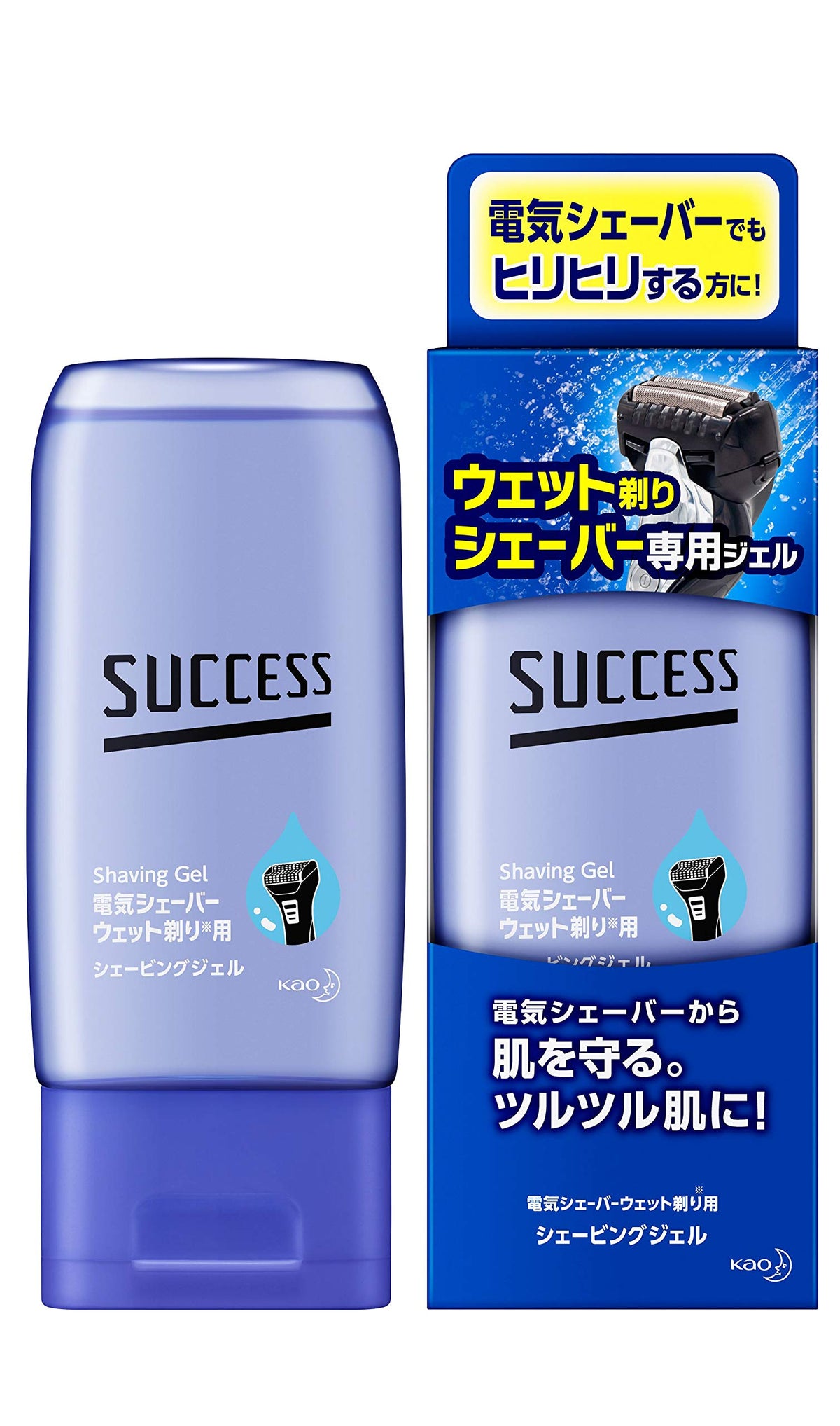 Success Wet Shave Gel for Electric Shavers, Shaving Gel for Wet-Shave Capable Electric Razors, 180 g