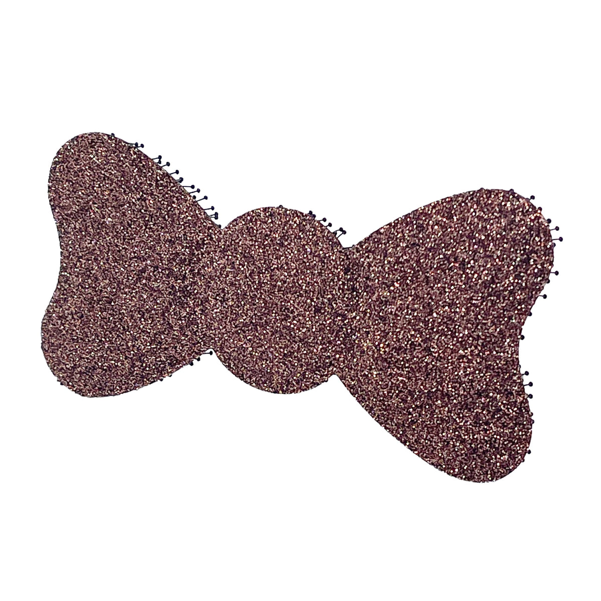 Glitter Plain-Color No-Crease Hair Clip for Bangs, Made in Japan, Ribbons, Cross, Hearts, Five-Point Shapes and Rectangles