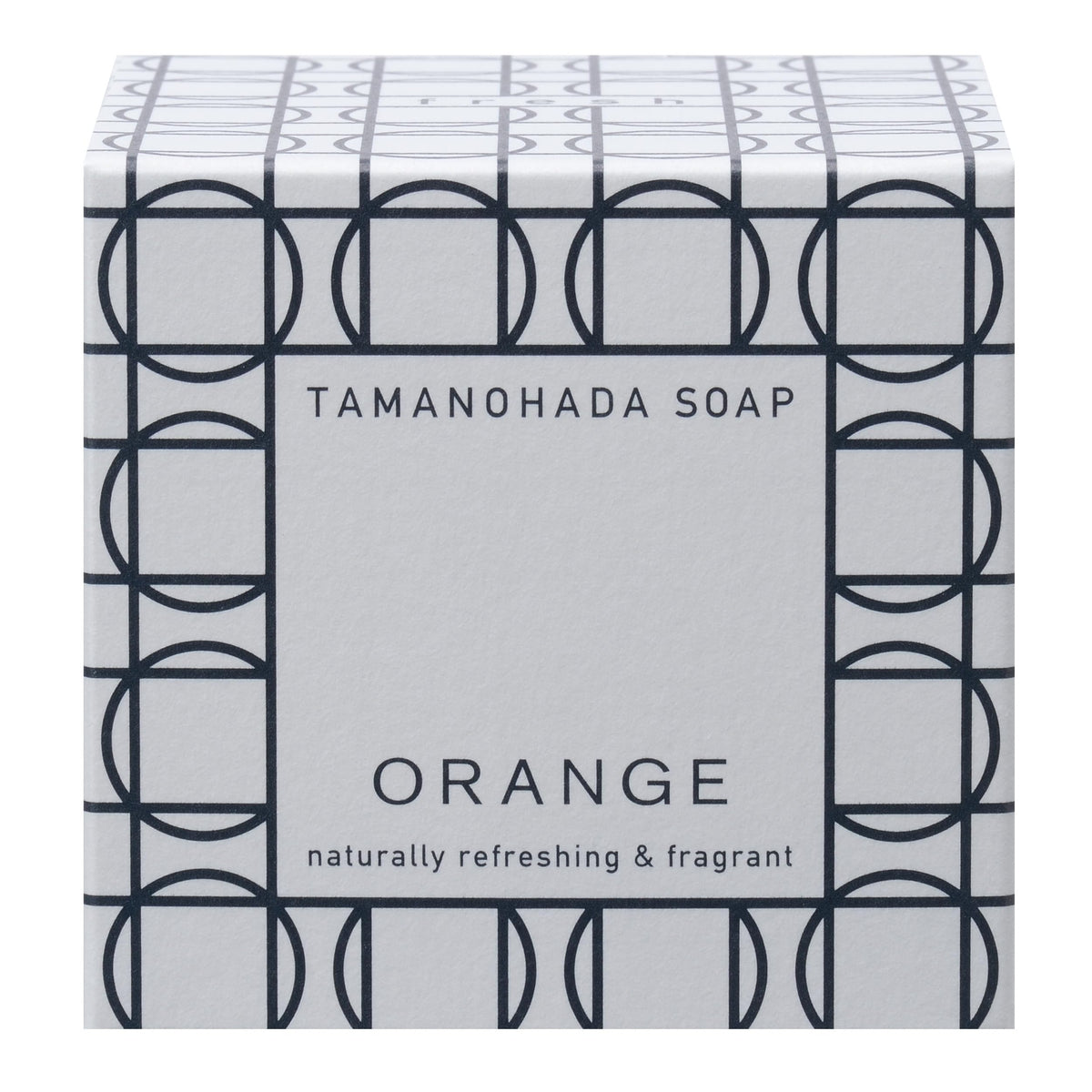 Tamanohada Orange Cosmetic Soap Ball, Naturally Refreshing and Fragrant Round Bath Soap with Glycerin, 125 g
