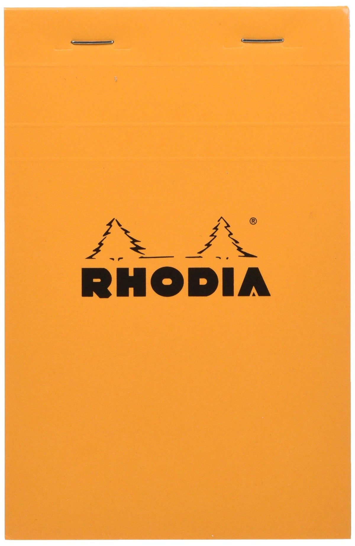 Rhodia Block Notepads, 80 Sheets with Water-Repellent Cover and Micro-Cut Perforation, Sizes No.10 to No.19 and A3+, Grid, Lined or Meeting Rule, Orange, Black or White, 1 to 5 Pads