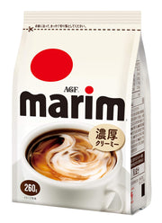 AGF Marim Creaming Powder For Coffee And Tea, Rich Creamy, 260 g Refill Bag