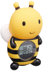 Papa Gino Bee Floating Digital Bath Thermometer RBTM002 with Alarm, Clock, Timer and Stopwatch, 7.8 x 2.8 x 9.5 cm, LR44 Battery Included