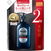 MARO DX 3D Volume Up Shampoo Refill 760 mL, Silicone-Free All-in-One Men's Shampoo for Fine, Flat Hair, Gentle Mint Scent, Double-Size Pouch