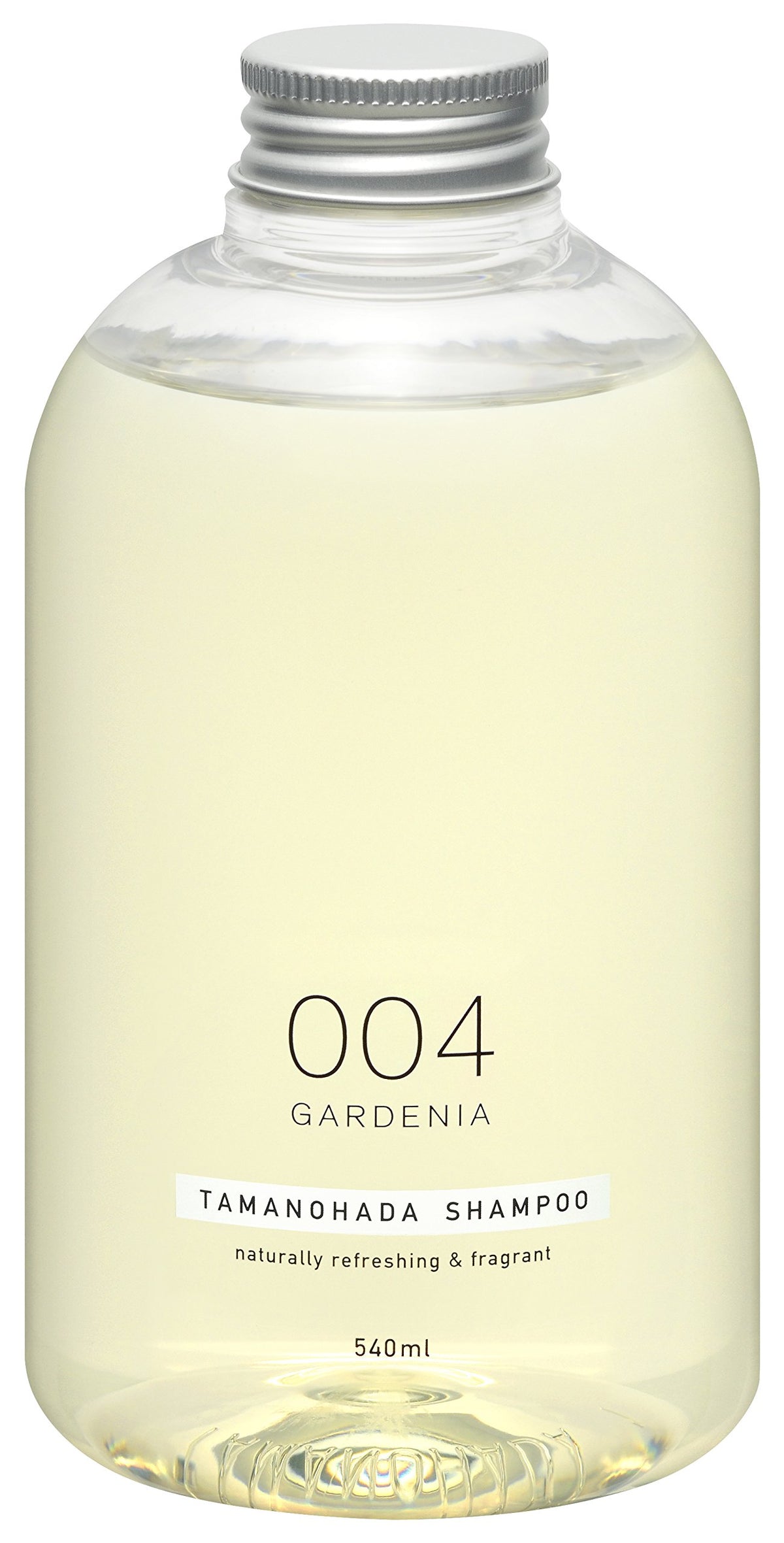 Tamanohada Shampoo 004 Gardenia, Fragrant Clear-Bottle Shampoo with Polyquaternium-10, Gardenia Scent, 540 mL