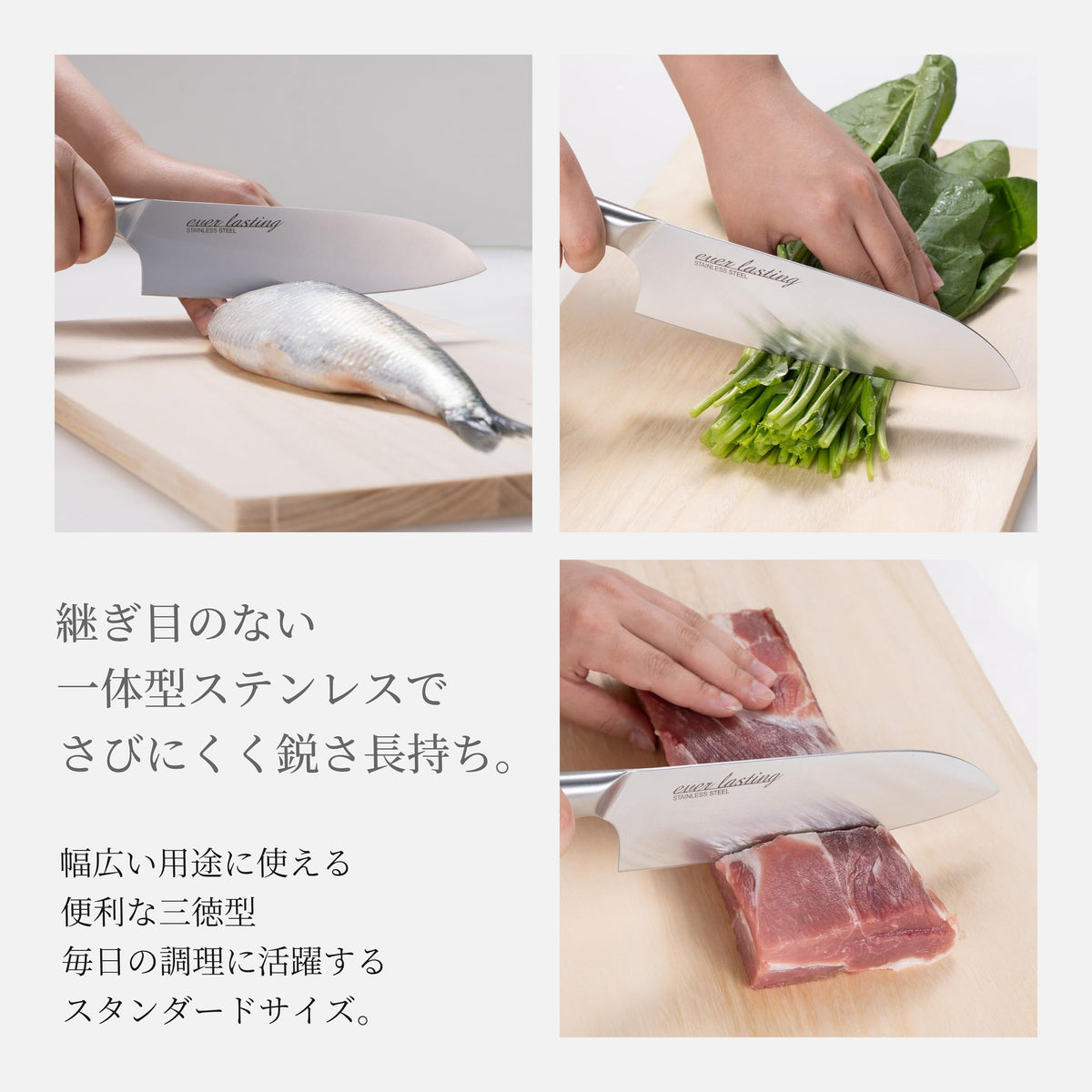 Takagi Ever Lasting All-Stainless Santoku Knife