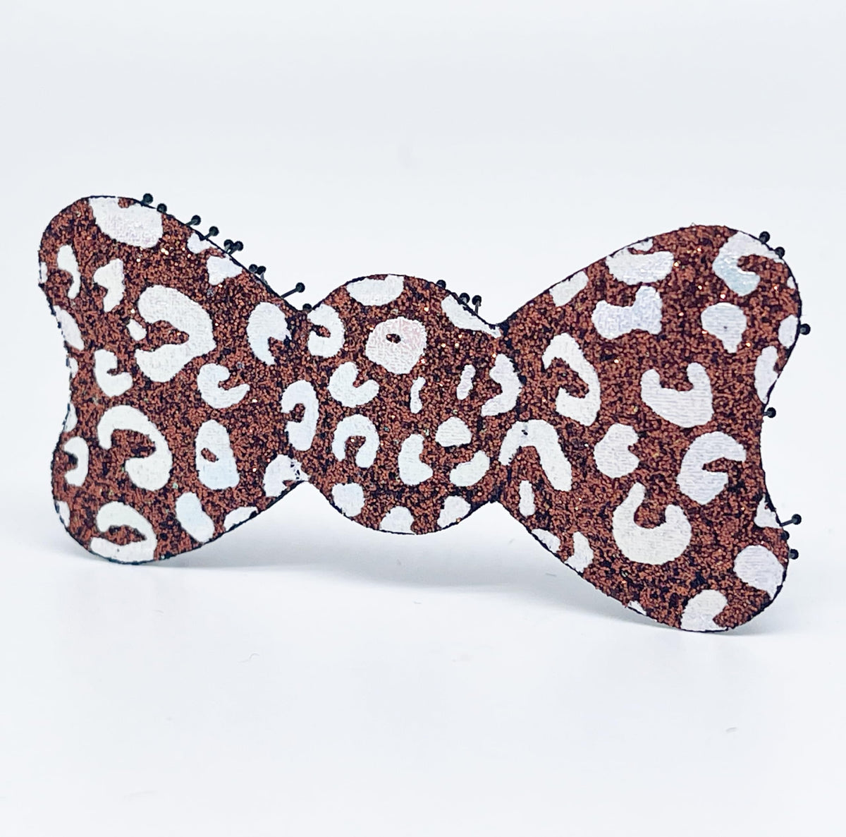 Glitter No-Crease Hair Clip for Bangs, Made in Japan, Cross, Mini Oval, Teardrop and Ribbon Shapes in Many Colors