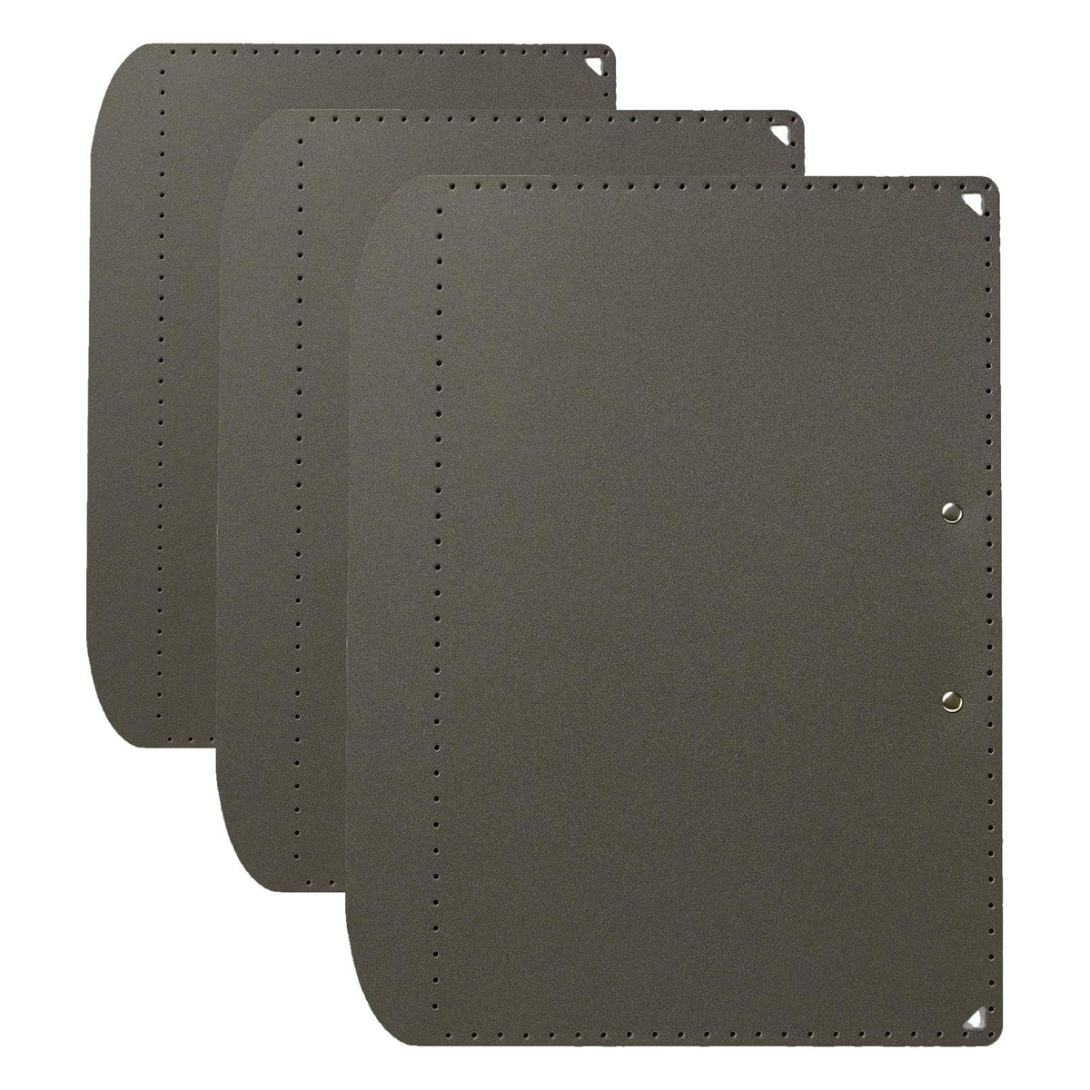 PLUS Foldable A3 Clipboard Plus with Strap, Folds to A4 Size at 340 x 255 x 18 mm and Opens to 460 mm, Foam Polypropylene with Steel Clip, Adjustable 60 to 130 cm Strap, Dark Grey, Khaki, White or Red