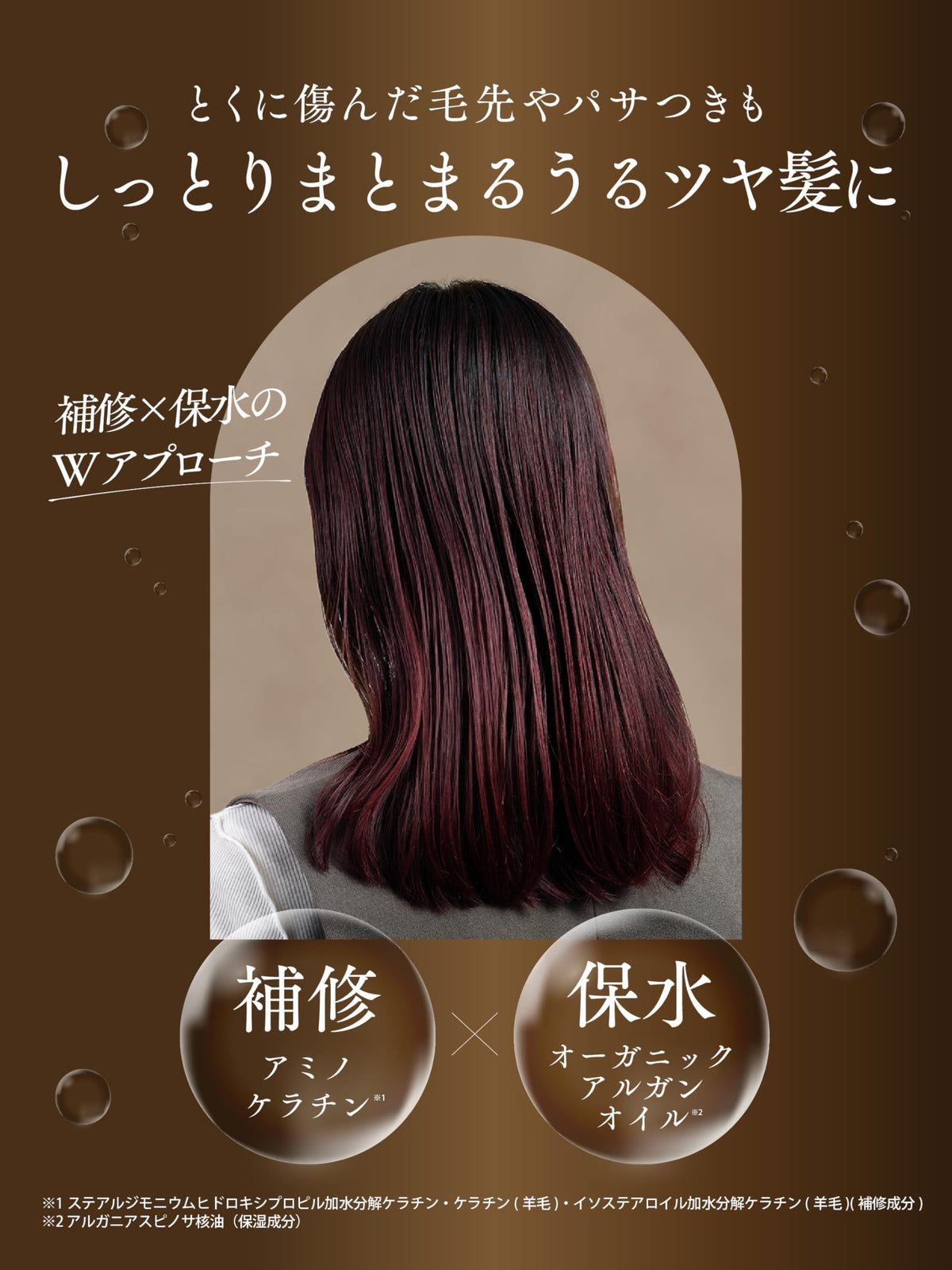 Moist Diane Perfect Beauty Extra Damage Repair Treatment Refill 660 mL, Double-Size Hair Treatment with Amino Keratin and Organic Argan Oil, Floral Berry Scent