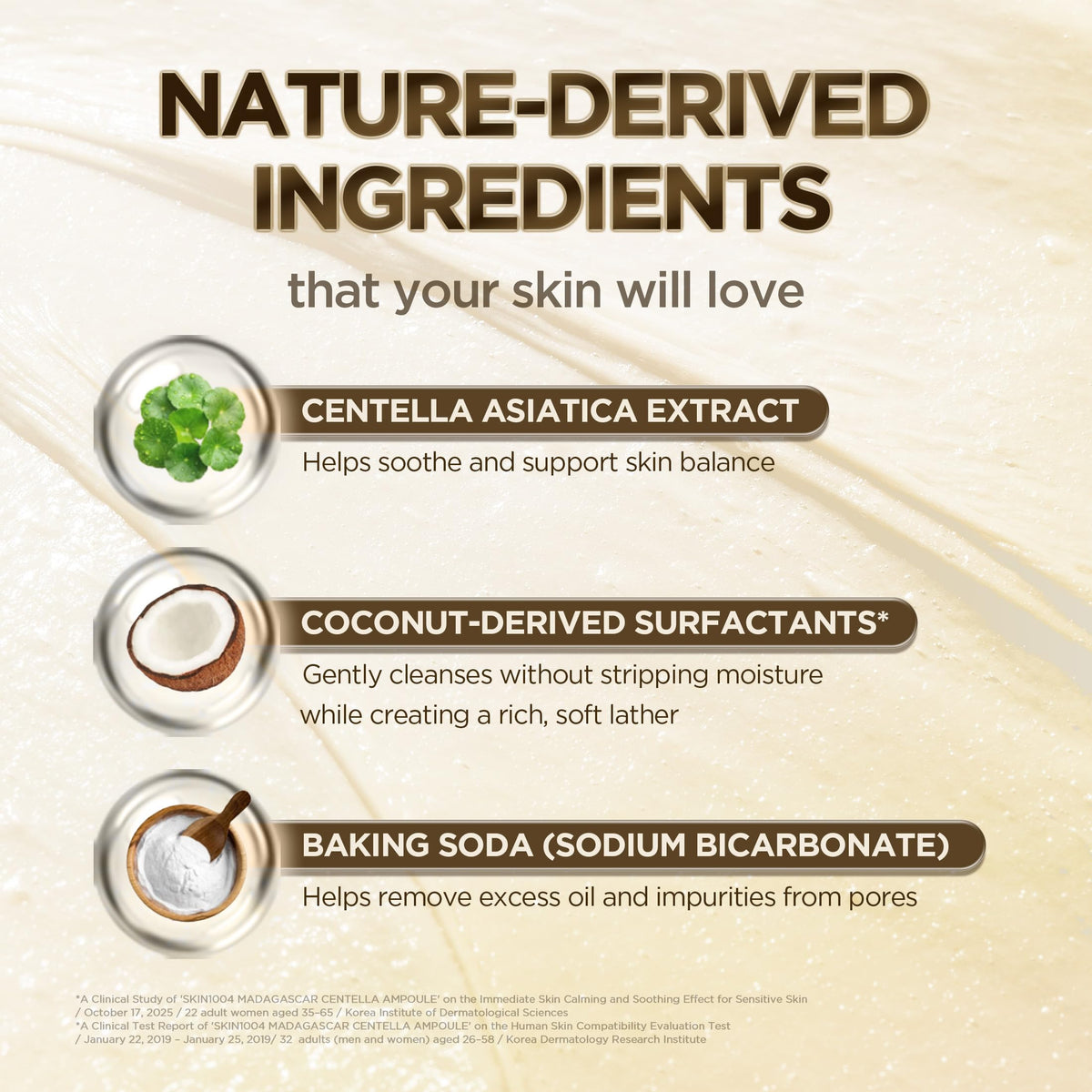SKIN1004 Madagascar Centella Ampoule Foam, pH-Balancing Foaming Facial Cleanser with Centella and Baking Soda, 125 mL