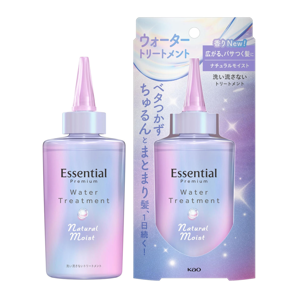 Essential Premium Water Treatment, Natural Moist, Leave-In Hair Treatment, White Peach & Musk Scent, 200 mL