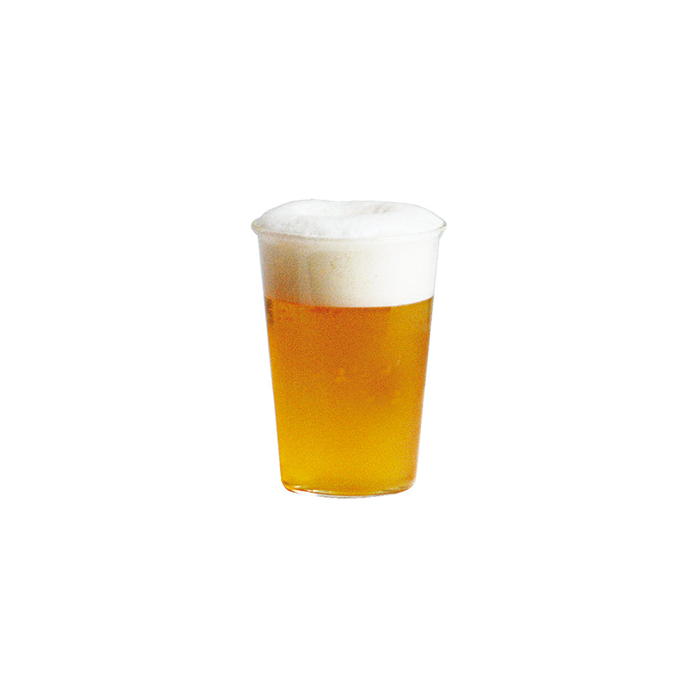 KINTO CAST Heat-Resistant Glass Beer Glass, CAST Heat-Resistant Glass Beer Glass In Clear Holding 430 mL, Microwave and dishwasher safe, Made in China, 8.5 x 8.5 x 12 cm and 120 g, Clear