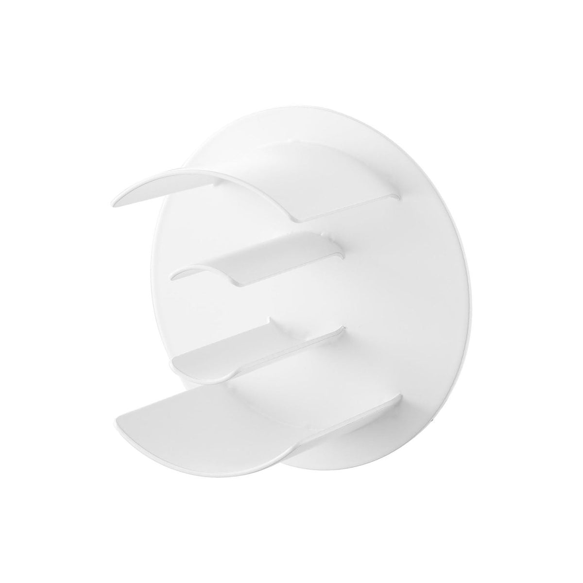 Yamazaki Tower Magnetic Tape Holder, Magnetic Holder for a Large Roll of Packing Tape and a Small Roll of Masking Tape up to 5 cm Wide, Sticks to a Steel Door or Wall, 9.3 x 5.5 x 9.3 cm and 200 g, White or Black