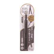 Kutsuwa Slimmy Compass CP233BK, Slim Pencil-Case Compass with Self-Feeding 0.5 mm Lead Pen and Needle Cap, Zinc Alloy, 128 x 10 x 11.2 mm, Black