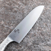 Seki Magoroku Takumi-so Santoku Knife 165 mm, Molybdenum-Vanadium Stainless Blade and 18-8 Stainless Steel Handle, 299 x 47 x 20 mm, about 135 g, for Meat, Fish and Vegetables