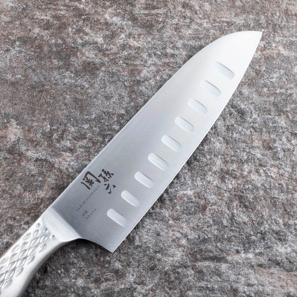 KAI Seki Magoroku Takumi-Sou Santoku Knife Dimple 165mm, Seki Magoroku Takumi-Sou Santoku Knife Dimple 165mm 47 x 299 x 20 mm, 139 g, Made in Japan, 4.7 x 29.9 x 2 cm and 139 g, Standard