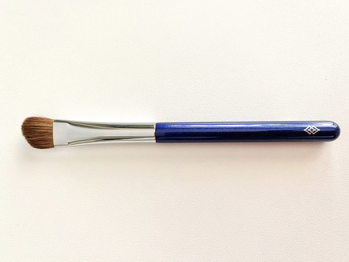 Houkodou Nagi Series N-S1 Color Brush, Horse Hair Makeup Brush for Eyeshadow And Nose Shadow, Blue