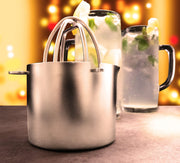 Wadasuke Cibotte Manual Citrus Juicer 4901-0001, 18-8 Stainless Steel Squeezer with Strainer and Spout Cup, Made in Japan