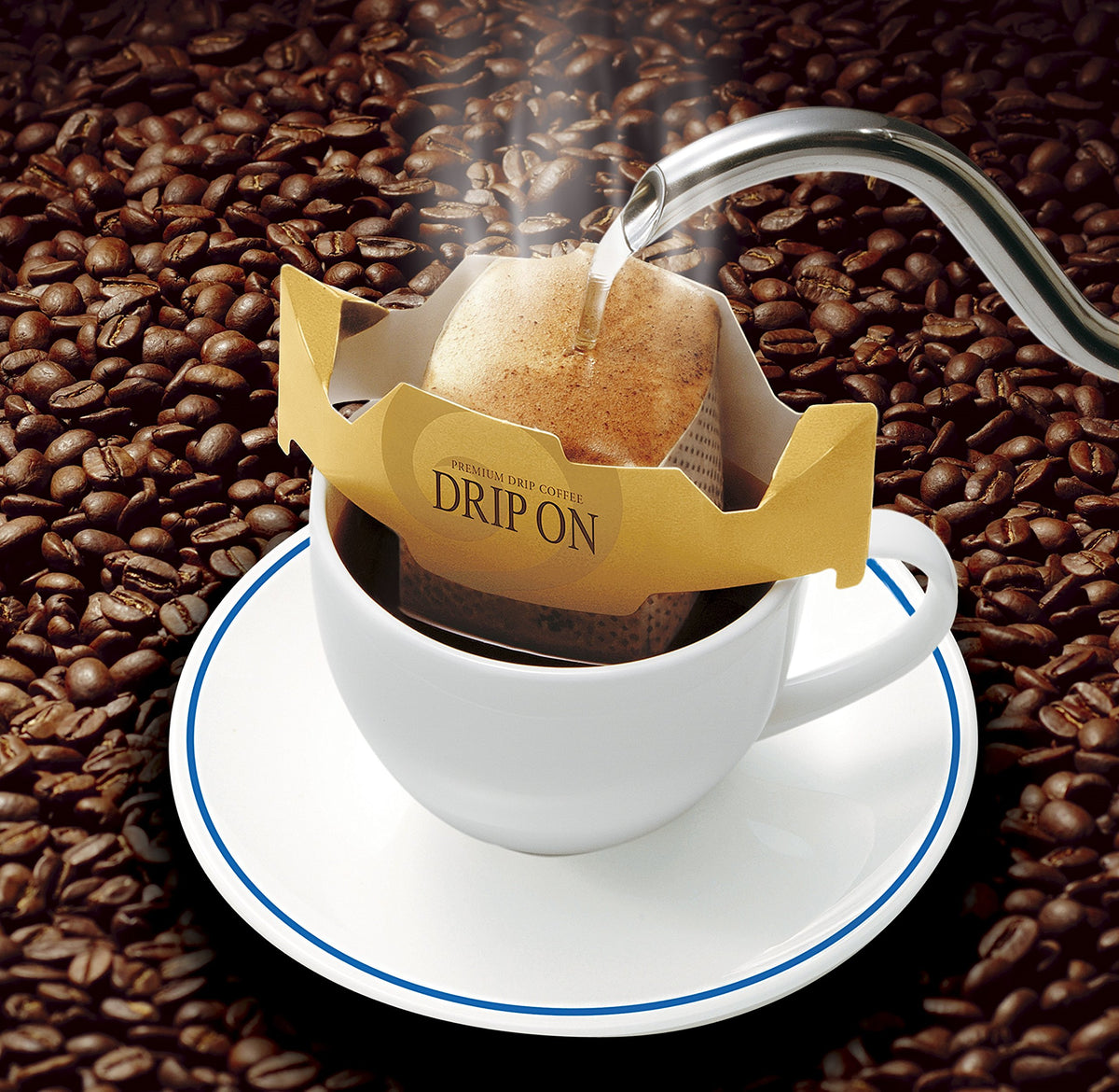 Key Coffee Drip On Special Blend, 10 Drip Bags of 8 g, Balanced Bitterness and Acidity With Rich Body
