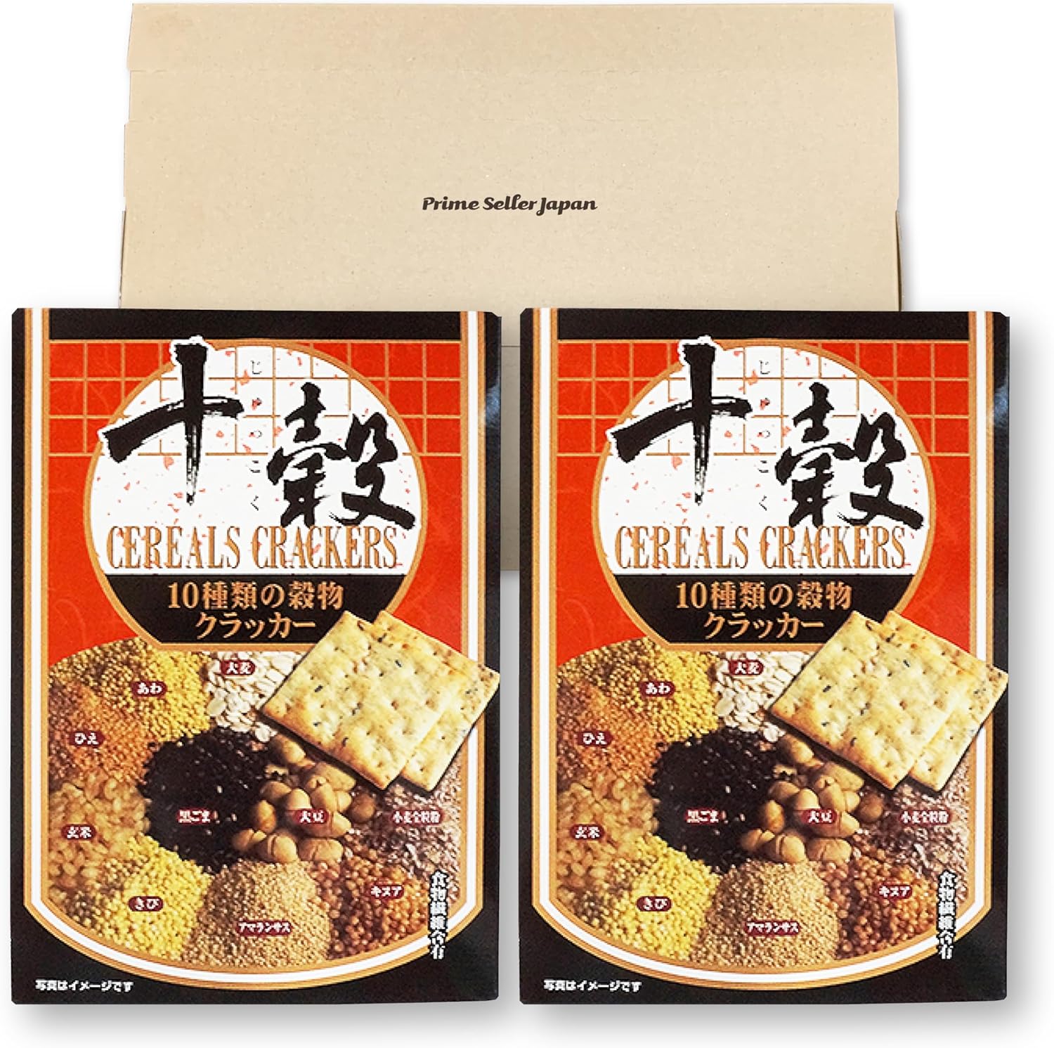 Maeda Seika PSJBOX 10 Cereal Crackers (5 x 6 Bags) x 2 Box Set, Individual Packaging, Small Dividing, Snacks, Snacks, Health-oriented, Made in Japan