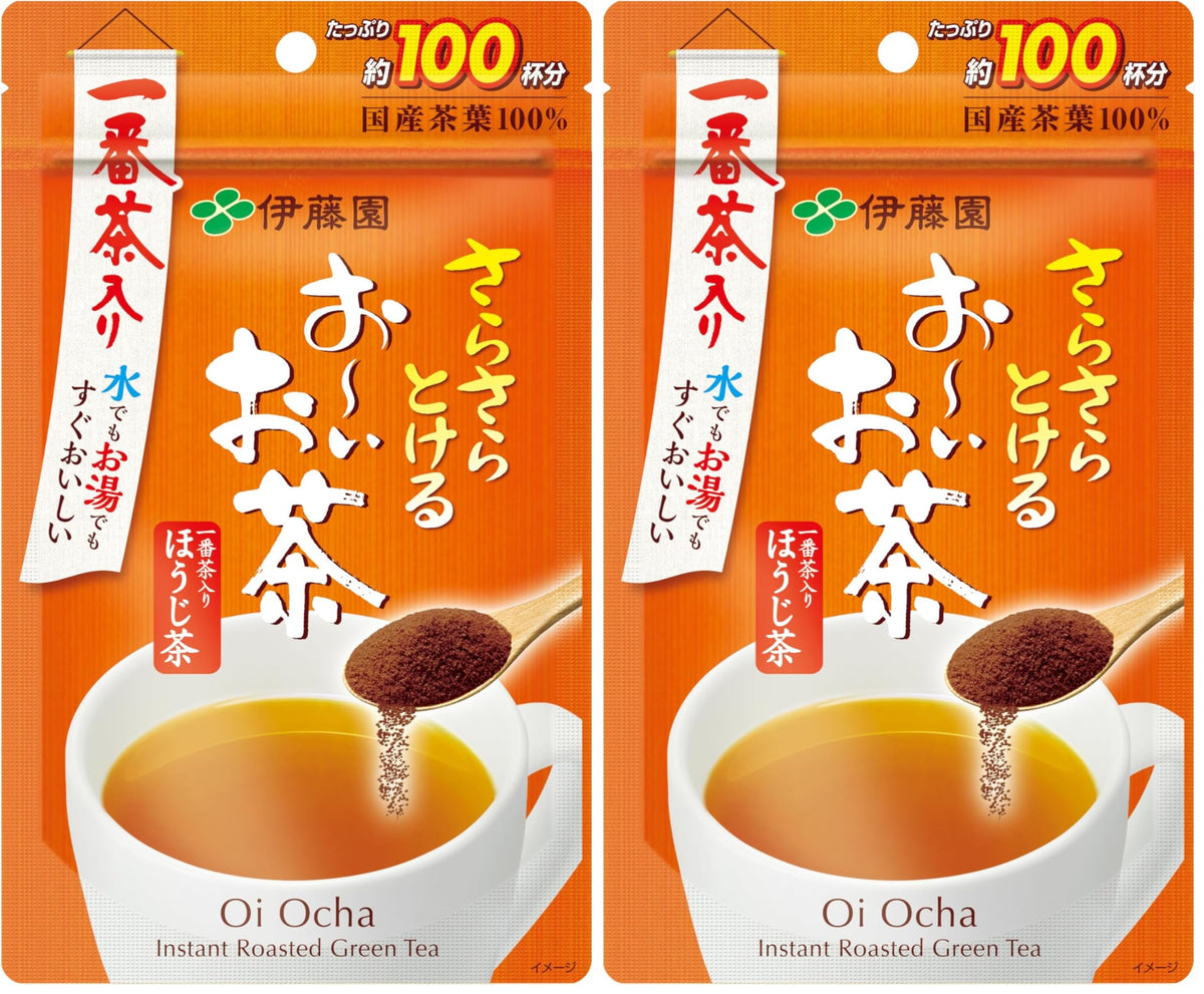 Oi Ocha Instant Hojicha Powder, 80 g x 2 Pouches