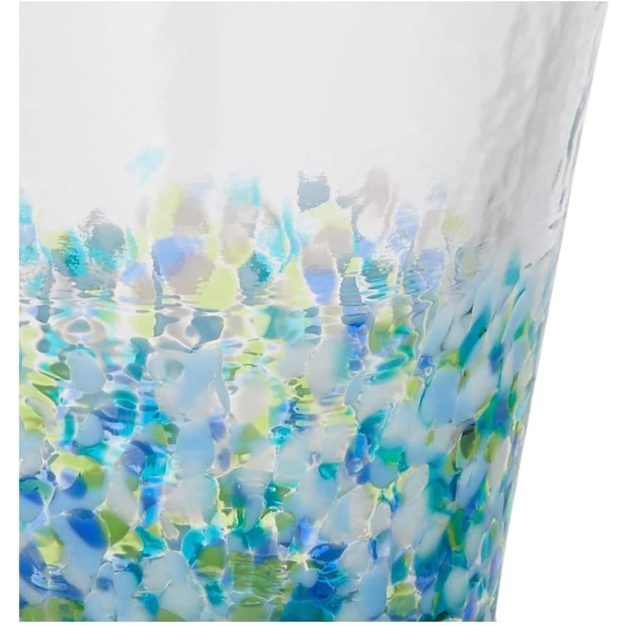 ADERIA Tsugaru Vidro Nihon no Iro Fukei Hydrangea Glass Tumbler 300 ml