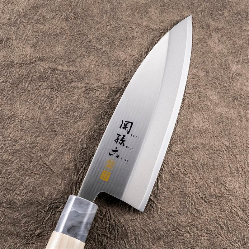 KAI Seki Magoroku Ginju ST Japanese-style knife deba knife 150mm, Seki Magoroku Ginju ST Japanese-style knife deba knife 150mm, 56 x 283 x 24 mm Overall, About 166 g, Made in Japan, 5.6 x 28.3 x 2.4 cm and 166 g, Standard