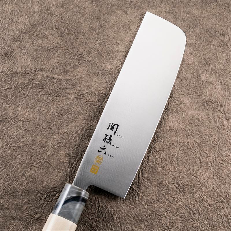 KAI Seki Magoroku Ginju ST Japanese-style knife nakiri vegetable knife 165mm, Seki Magoroku Ginju ST Japanese-style knife nakiri vegetable knife 165mm, 51 x 300 x 24 mm Overall, About 94 g, Made in Japan, 5.1 x 30 x 2.4 cm and 94 g, Standard
