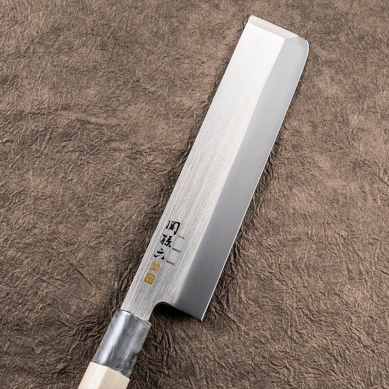 KAI Seki Magoroku Ginju ST Japanese-style knife usuba vegetable knife 165mm, Seki Magoroku Ginju ST Japanese-style knife usuba vegetable knife 165mm, 40 x 292 x 19 mm Overall, About 108 g, Made in Japan, 4 x 29.2 x 1.9 cm and 108 g, Standard