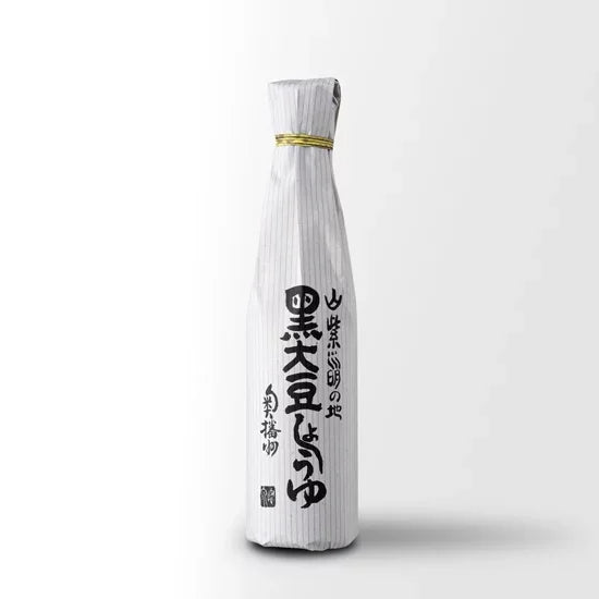 Adachi Jozo 1-Year Aged Tamba Black Soybean Soy Sauce 300ml glass bottle with traditional Japanese label