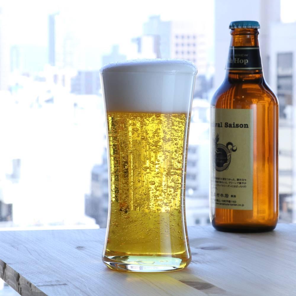 Aderia Premium Craft Beer Glass Set – 3 Tall Japanese Glasses