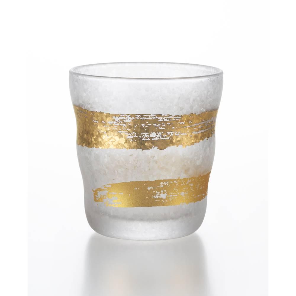 Rosted Rocks Aderia Premium Gold Pattern Frosted Rocks Glass - 335ml – JapansPrime