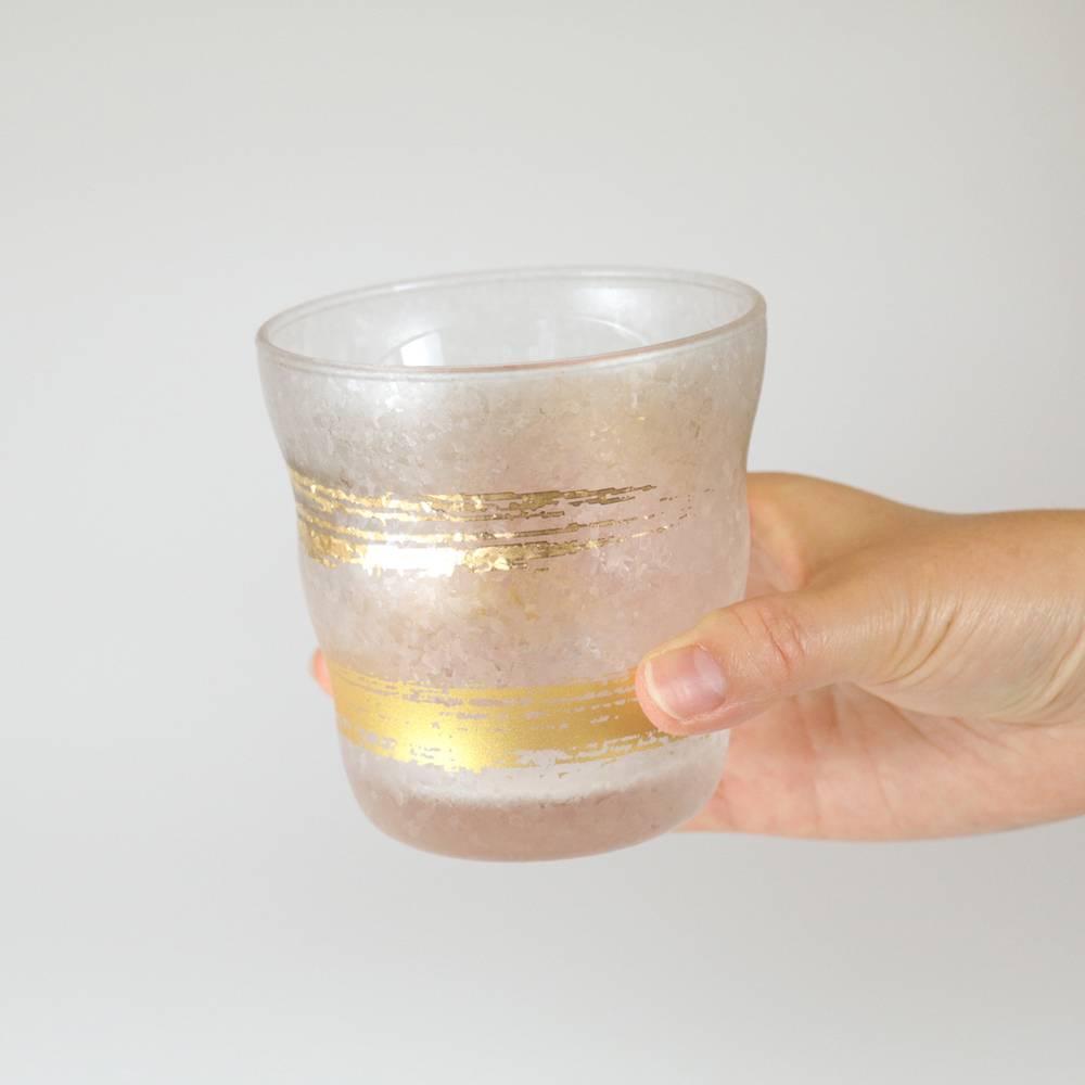 Aderia Premium Gold Pattern Frosted Old‑Fashioned Rocks Glass 335ml