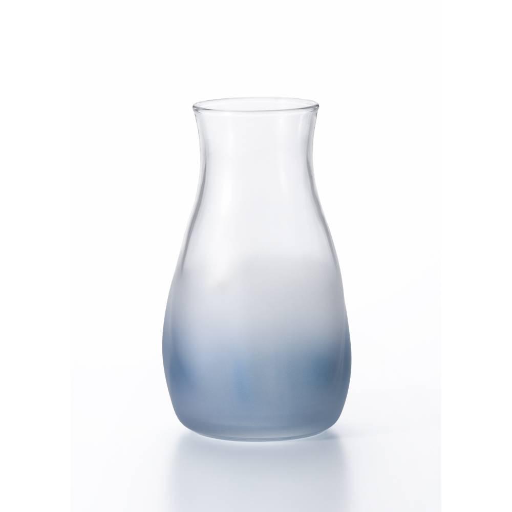Aderia Tebineri Small Frosted Blue Glass Flower Vase 129mm