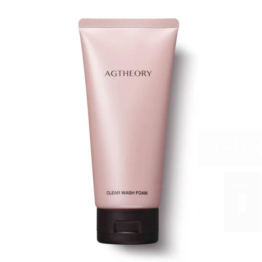 Agtheory Clear Wash Foam 100g tube in minimalist white and gold packaging