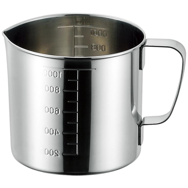 Akagawa Vessel 500ml stainless steel measuring jug with precision pour spout and ergonomic handle