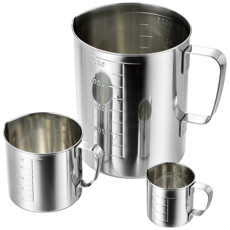 Premium 500ml Stainless Steel Measuring Jug with Precision Spout